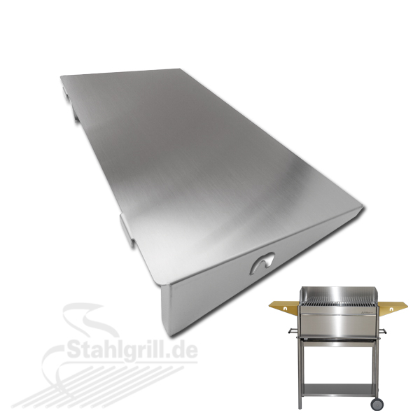 Seitenablagen für Edelstahlgrill Edelstar XL schaffen zusätzlich Platz und Arbeitsfläche Seitenablage für Edelstahlgrill Edelstar XL