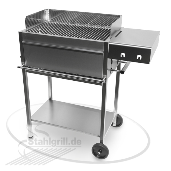 Holzkohlegrill Edelstahlgrill Edelstar Premio L Basis