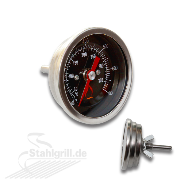 Grill-Thermometer für Grillhaube / Garhaube der Edelstahlgrill-Serie Edelstar 