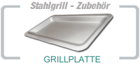 Grillplatte aus Edelstahl für Profistar Grill Grill-Zubehör von stahlgrill.de - Grillplatte