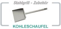 Kohleschaufel und Ascheschaufel aus Edelstahl Grill-Zubehör von stahlgrill.de - Kohleschaufel aus Edelstahl