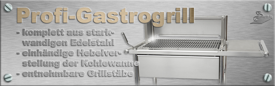 Edelstahlgrills der Profi-Serie