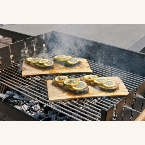 Grillbretter aus Zedernholz - 2er-Set