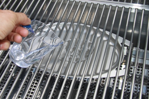 Grill-Aromaschale aus Edelstahl fr indirektes Grillen