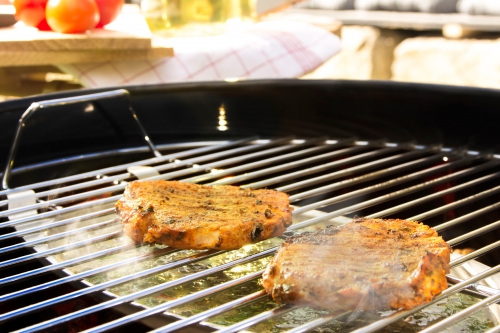 Grill-Aromaschale aus Edelstahl fr indirektes Grillen