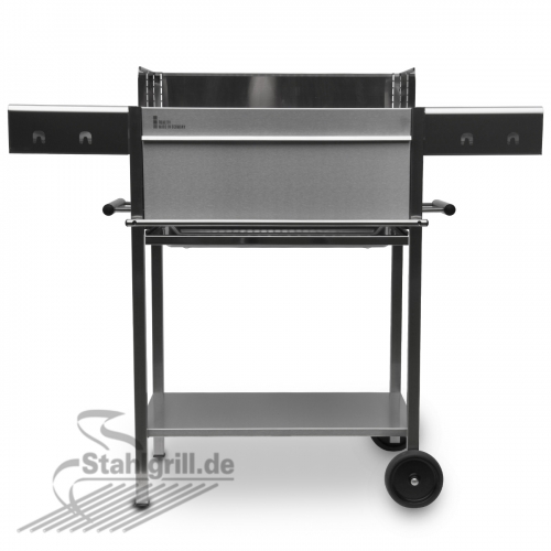Edelstahlgrill - Holzkohlegrill - EDELstar Premio L Comfort - Bausatz