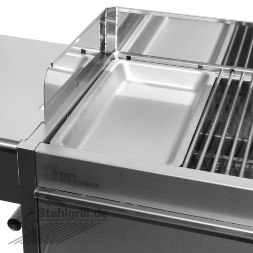 Edelstahlgrill - Holzkohlegrill - EDELstar Premio L Gourmet - Bausatz
