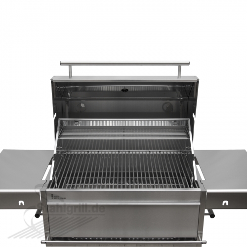 Grillhaube fr EDELstar Premio L Grill (mit Thermometer und Warmhalterost)