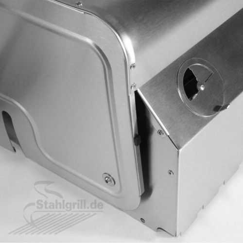 Grillhaube fr EDELstar Premio L Grill (mit Thermometer und Warmhalterost)