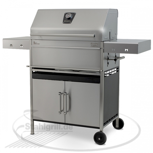 Edelstahlgrill - Holzkohlegrill - EDELstar Premio XL Komplett - Bausatz