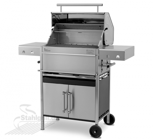 Edelstahlgrill - Holzkohlegrill - EDELstar Premio XL Komplett - Bausatz