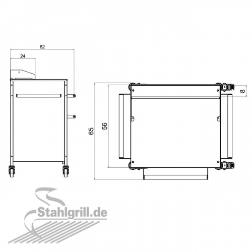 Grilltisch / Grillschrank klein - fr Outdoorkche und als Ergnzung unserer Grills
