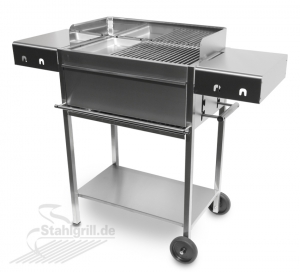 Edelstahlgrill - Holzkohlegrill - EDELstar Premio L Gourmet - Bausatz