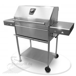 Edelstahlgrill - Holzkohlegrill - EDELstar Premio XL Profi - Bausatz