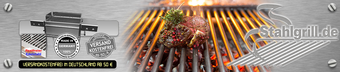 Edelstahlgrill und Holzkohlegrill von stahlgrill