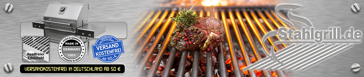 Edelstahlgrill und Holzkohlegrill von stahlgrill